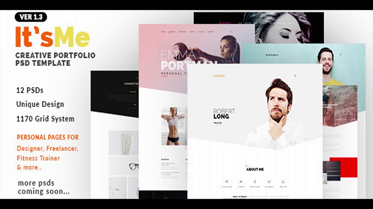 It'sMe - Creative Portfolio PSD Template | Themeforest Website Templates and Themes