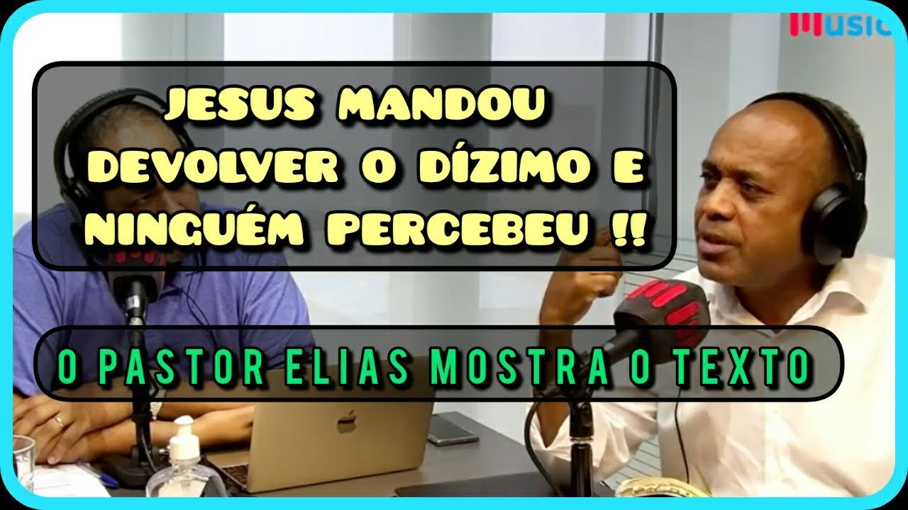 o único texto do NOVO TESTAMENTO que manda devolver o DÍZIMO #EliasSoares
