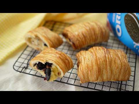 Oreo Cheesecake Pie like Pain Suisse パンスイスみたいなオレオチーズケーキパイ