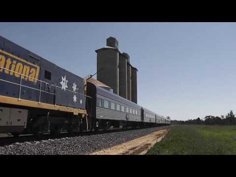 100 km per hour - The Overland Passenger Train racing through Victoria - Australian Trains