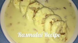 Rasmalai Recipe In Telugu With Home Made Paneer  D