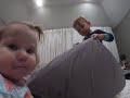 Two Babies Playing On The Bed GOPRO Test