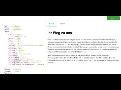 Preview: Automated Directions in German and English