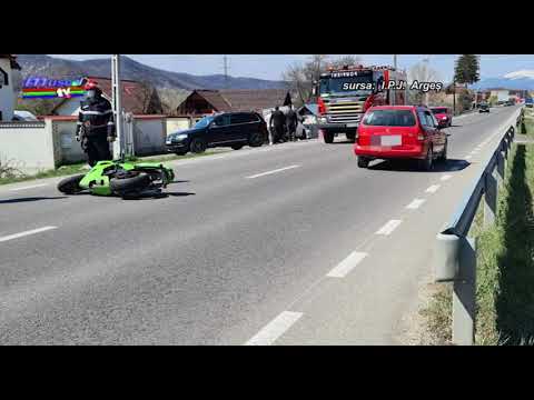 Jurnal MUSCEL TV 12 04 2021 Motociclist accidentat grav la Mihăești