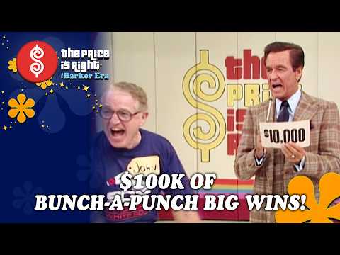 See $100,000 Worth of BIG Punch-A-Bunch Wins on The Price Is Right from the ‘80s