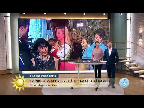 Trumps son snodde rampljuset från sin pappa - Nyhetsmorgon (TV4)