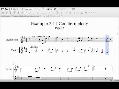 Example 2.11 Countermelody