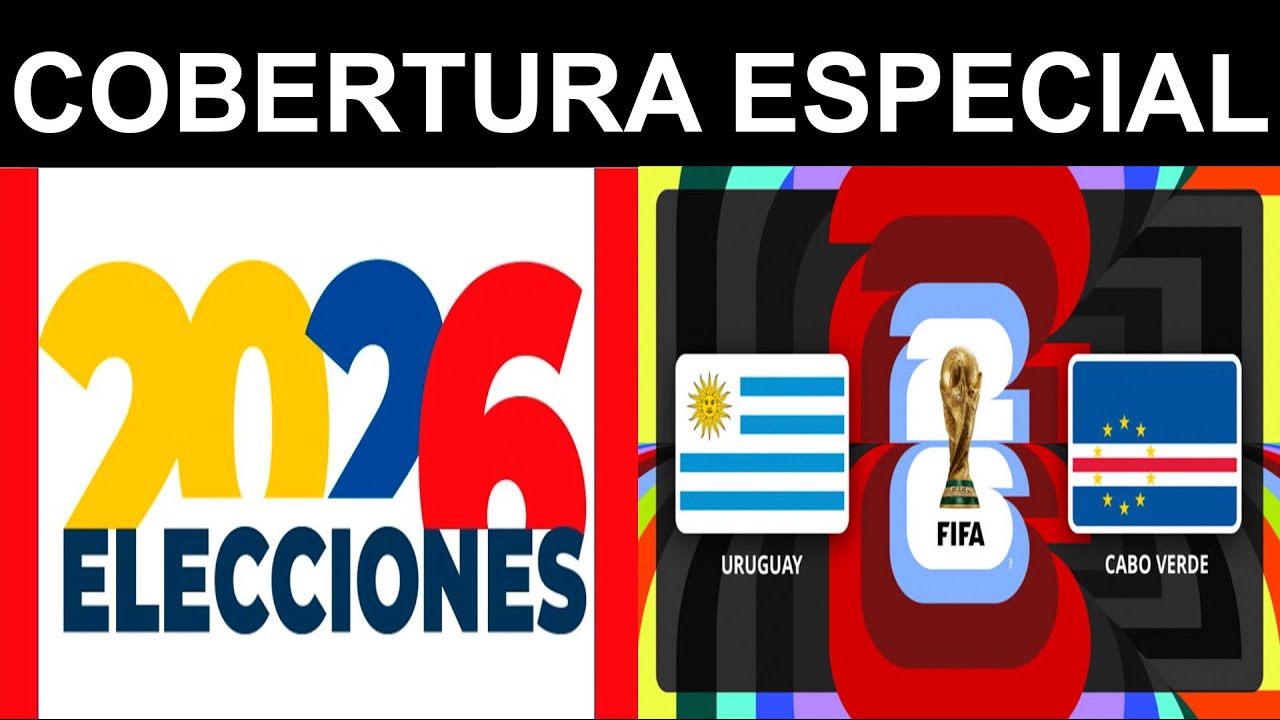 ELECCIONES EN COLOMBIA 2026 SEGUNDA VUELTA
MUNDIAL DE FUTBOL 2026 URUGUAY VS CABO VERDE