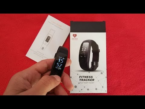 smartband ID107 Plus HR smartband Wristband fitness tracker unboxing (new box 2017)