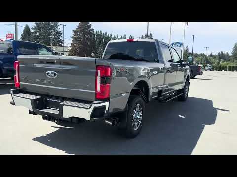 2026 Ford Super Duty F-350 SRW LARIAT 4WD Crew Cab 8' Box in Gray for sale at Van Isle Ford Sales Ltd. in Port Alberni, BC
