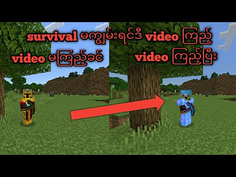 If you are not familiar with survival, watch this video (minecraft myanmar) #savemyanmar