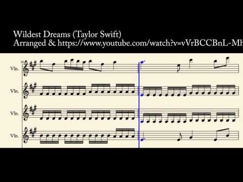 Wildest Dreams (Taylor Swift) - Violin Cover for 4 Violins