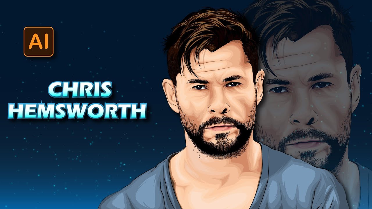 Cartoon yourself in Adobe Illustrator CC | vector art | speed art