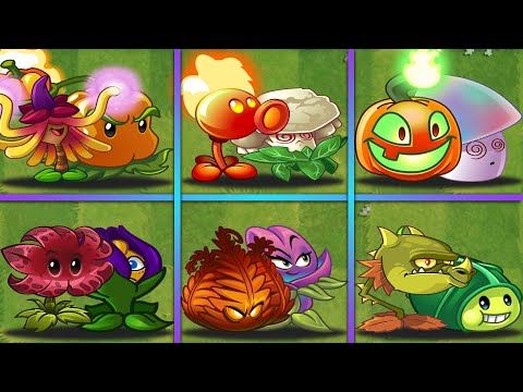 6 Pair MAGIC & FIRE Team Plants Battlez - Who Will Win? - PvZ 2 Team Plants vs Team Plants