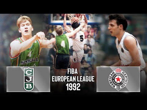 Баскетбол Joventut Badalona v Partizan Belgrade — FIBA European League — Final 1992