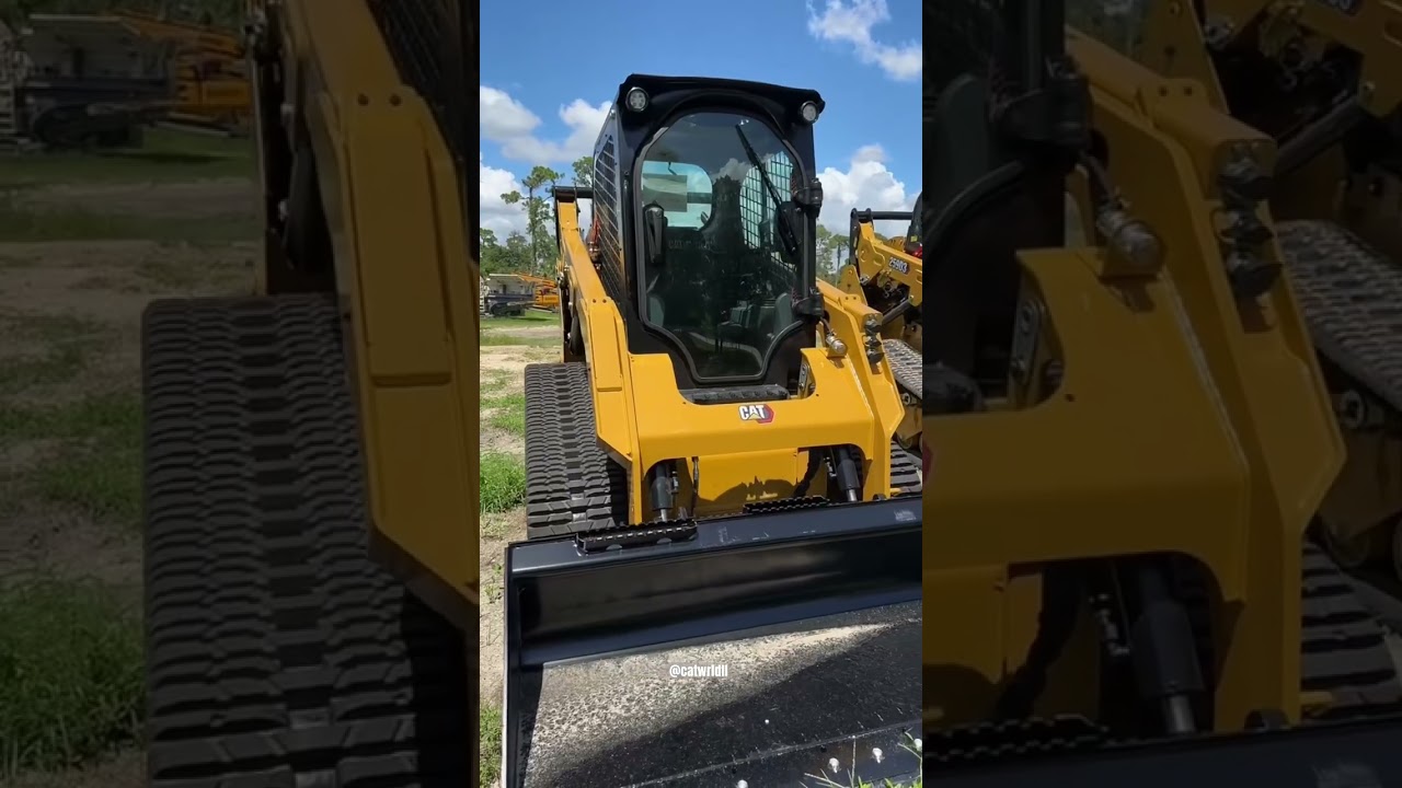 CAT 259D3 Skid Steer 🤩 #caterpillar #caterpillarinc #cat259d3 #skidsteer #grading #equipment