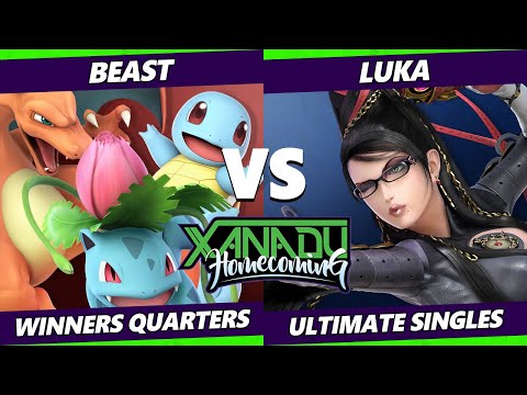 Xanadu Homecoming Winners Quarters - Beast (Pokemon Trainer) Vs. Luka (Bayonetta) Smash Ultimate