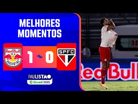 Gols e lances de Red Bull Bragantino x São Paulo