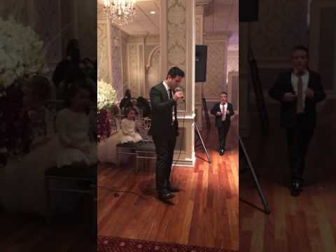 Eli Levin Singing Mi Adir at a Chupa ttto Pnei L'elboin