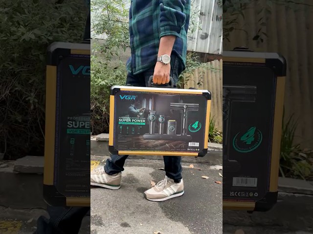 Vídeo relacionado con VGRPRO Set de maquina de cortar pelo hombre y Trimmer, Afeitadora Eléctrica para Barba, Sin Cable Cortapelos Hombre, Configuración de 4 Velocidades, Pantalla LED de Batería, Uso de Barbero (Gris)