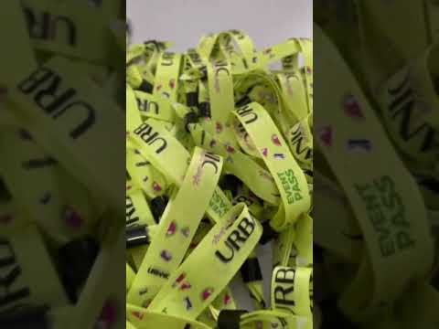 Multicolor custom fabric wristbands