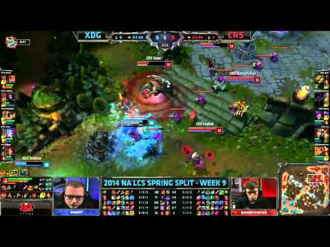 XDG VS Curse  HIghlights   [2014 NA LCS  W9]