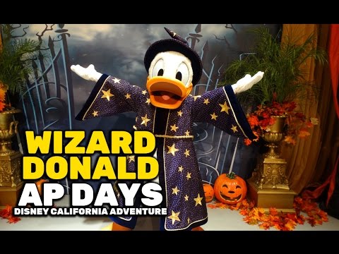 Wizard Donald Duck meet-and-greet during AP Days at Disney California Adventure