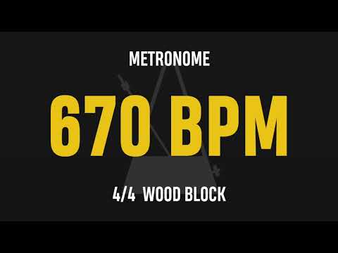 670 BPM 4/4 - Best Metronome (Sound : Wood block)