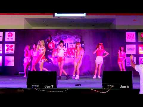 140803 AngelPluz cover AOA - Elvis + Short Hair @OISHI Thailand Cover Dance 2014 (Audition)
