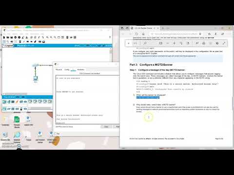 2.2.3.4 Packet Tracer - Configuring Initial Switch Settings answer