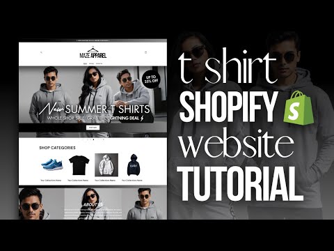 HOW TO MAKE A T Shirt SHOPIFY WEBSITE | Shopify Tutorial