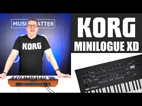 Korg Minilogue XD Hybrid Analog & Digital Keyboard Synthesizer Demo