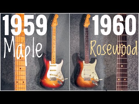 Comparing MAPLE and ROSEWOOD Fretboard on a Fender Stratocaster