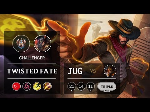 Twisted Fate Jungle vs Jarvan IV - TR Challenger Patch 9.18