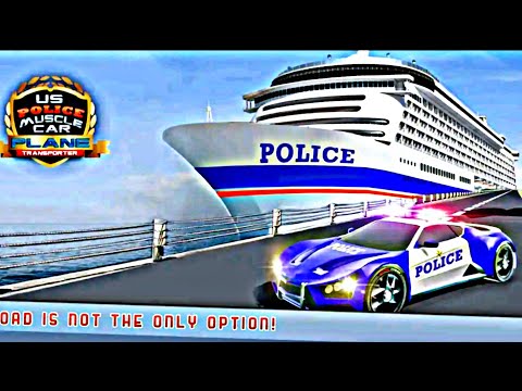US Police Muscle Car Cargo Plane Flight Simulator | Best US Police Car Simulator Game | Android Game