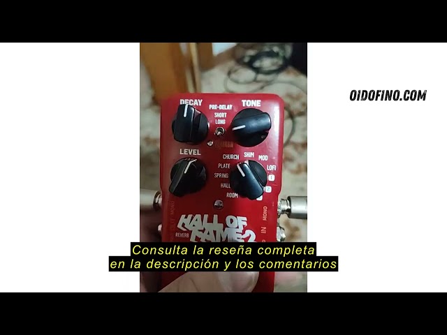 Vídeo relacionado con Pedal de reverberación icónico TC Electronic HALL OF FAME 2 REVERB con interruptor de pie MASH innovador y efecto Shimmer