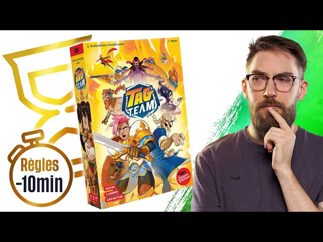 Vídeo relacionado con Asmodee Tag Team - Juego de Combate y Deckbuilding, duelos estratégicos 1vs1 con 12 Combatientes y 66 Combinaciones, 2 Jugadores, 10+ años, 20-30 Minutos, edición en Italiano