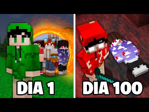 SOBREVIVI 100 DIAS ENLOUQUECENDO NO MINECRAFT... UTOPIA FILME
