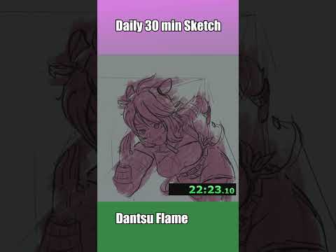 Dantsu Flame - Daily 30min Sketch Drawing -  #art #drawing #speedpaint #sketch