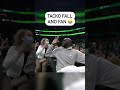Fan gets a BOOSTER SEAT behind 7