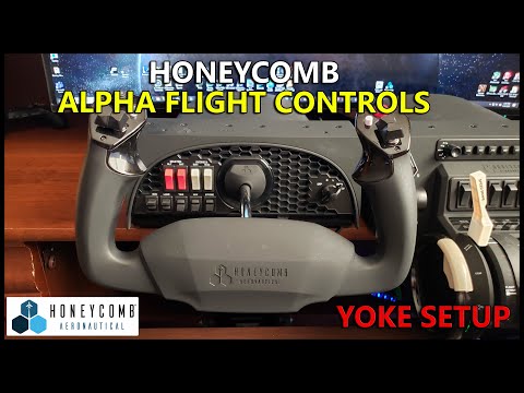 HoneyComb Aeronautical Alpha Flight Controls Yoke Setup