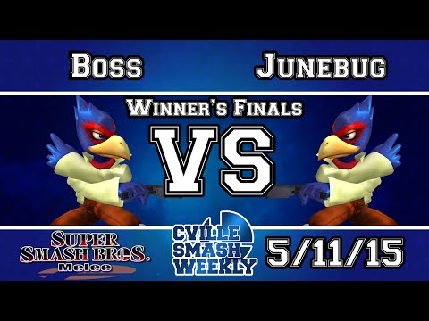 Cville Smash - Boss (Falco) Vs LS | VGz | Junebug (Falco) - Winners Finals - Melee