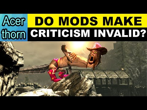 Do Mods Invalidate Criticism of a Game?