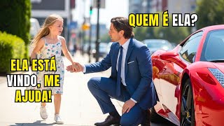 A menininha correu até o milionário gritando “Ela está vindo!” — quem viu ficou congelado