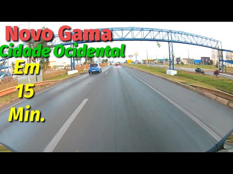 Percurso  Novo Gama  Cidade Ocidental   em 15:00 minutos.