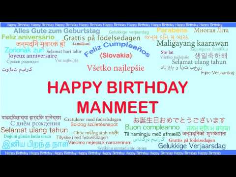 Manmeet   Languages Idiomas - Happy Birthday