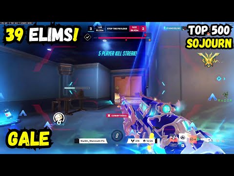 39 ELIMS! POCKETED SOJOURN🔥 GALE - TOP 500 SOJOURN - OVERWATCH 2 SEASON 13