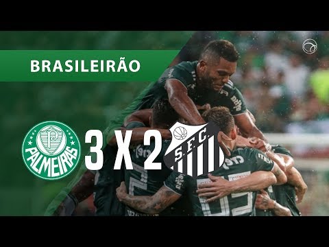PALMEIRAS 3 X 2 SANTOS - GOLS - 03/11 - BRASILEIRÃO 2018