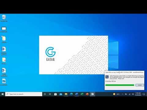 installation of HRTEM analysis software Gatan Micrograph