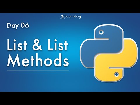 List List Methods Python Programming Tutorial Free Python For Data Science Beginners Guide